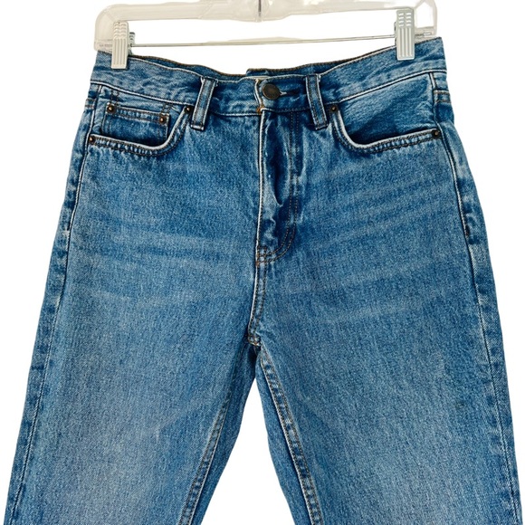 FREE PEOPLE Chelsea Fray Hem Crop Kick Jean Size 25 - Picture 4 of 7